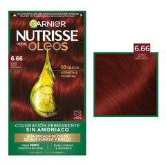 Garnier Nutrisse Óleos en el tono 6.66 Rubio Rojizo Profundo