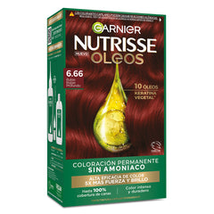 Garnier Nutrisse Óleos en el tono 6.66 Rubio Rojizo Profundo