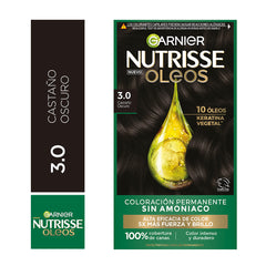 Garnier Nutrisse Óleos Castaño Oscuro tono 3.0