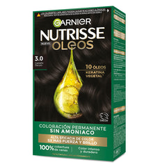 Garnier Nutrisse Óleos Castaño Oscuro tono 3.0