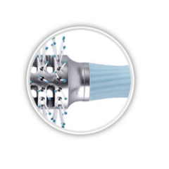 Cepillo Redondo Ceramico Kera Brush Celeste
