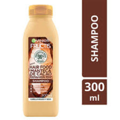 Restauracion De Rizos Hair Food Manteca De Cacao Shampoo Garnier Fructis 300ML