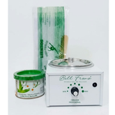 Kit Bell Franz Olla Para Cera + Cera Miel Aloe vera y manzanilla +lienzos