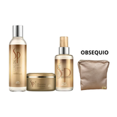Kit Shampoo + Mascarilla + Aceite Protector SP Luxe Oil Wella