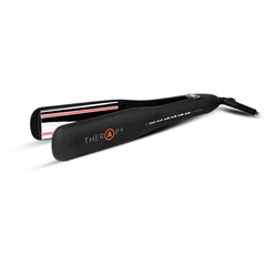 Plancha Professional Therapy Styler Negra Con Infrarojo