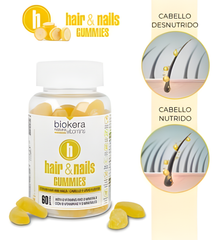 Gomitas Biokera Vitamins 60unds Crecimiento Capilar