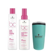 Kit Shampoo + Acondicionador En Spray Schwarzkopf Color Freeze pH 4.5 + Termo Schwarzkopf