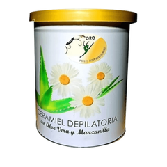 Cera Miel Depilatoria Aloe Vera Y Manzanilla Oro 905g