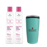 Duo Shampoo Schwarzkopf Color Freeze Silver + Obsequio Termo