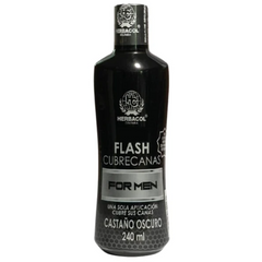 Flash Cubre Canas Herbacol For Men Castaño Oscuro 240mL