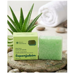 Esponjabón 2 En 1 Aloe Vera 60G