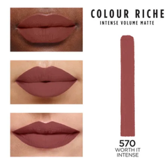 Labial L'Oréal Paris Color Riche Intense Volume Matte 570 Worth It Intense
