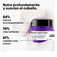 Mask Loreal Profesionel Keratin Alpha Sleek Anti-frizz 250ml