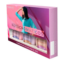 Kit Masglo Fotocromatico Esmaltes - Cambian De Color Con El Sol