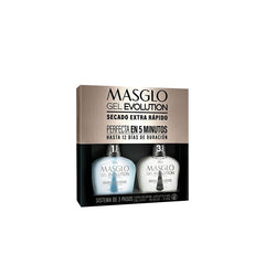 Kit Gel Evolution Efecto Gel Masglo Base Y Brillo