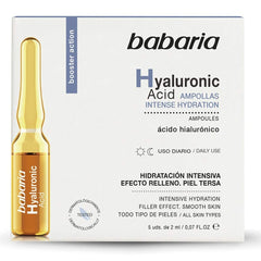 Ampolletas Faciales Hidratación Intensa Babaria Hyaluronic Acid 5x2ml