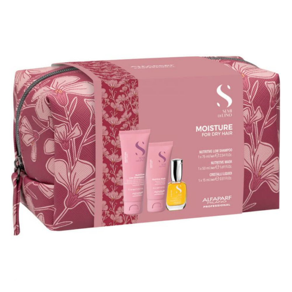 Mini Kit Semi Di Lino Moisture Hidratación De Alfaparf Milano