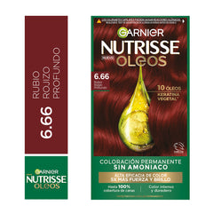Garnier Nutrisse Óleos en el tono 6.66 Rubio Rojizo Profundo