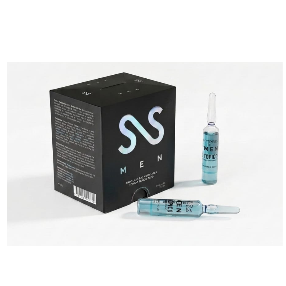Caja Ampolletas Biocress Tónico Anticaída Men 12 Unidades