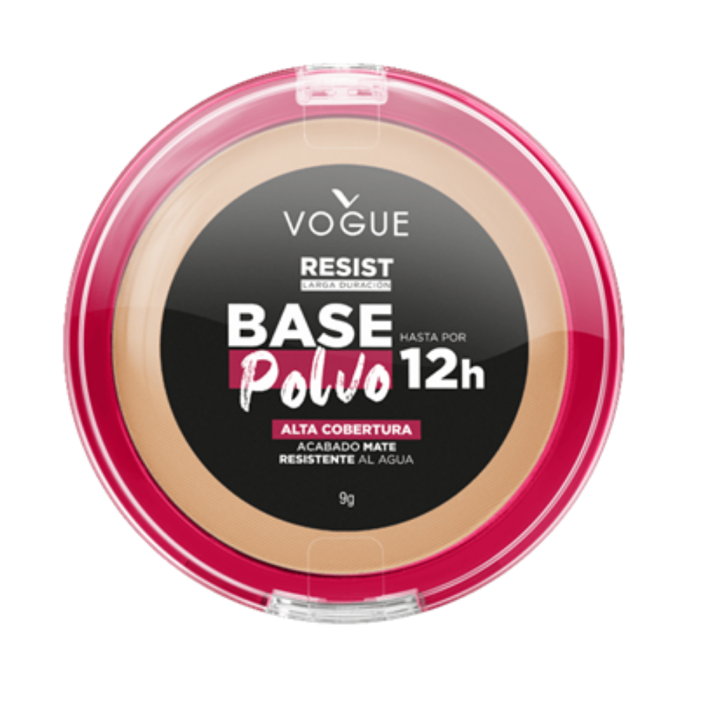 Base Polvo Resist Sensual 2 En 1 De Vogue 9g