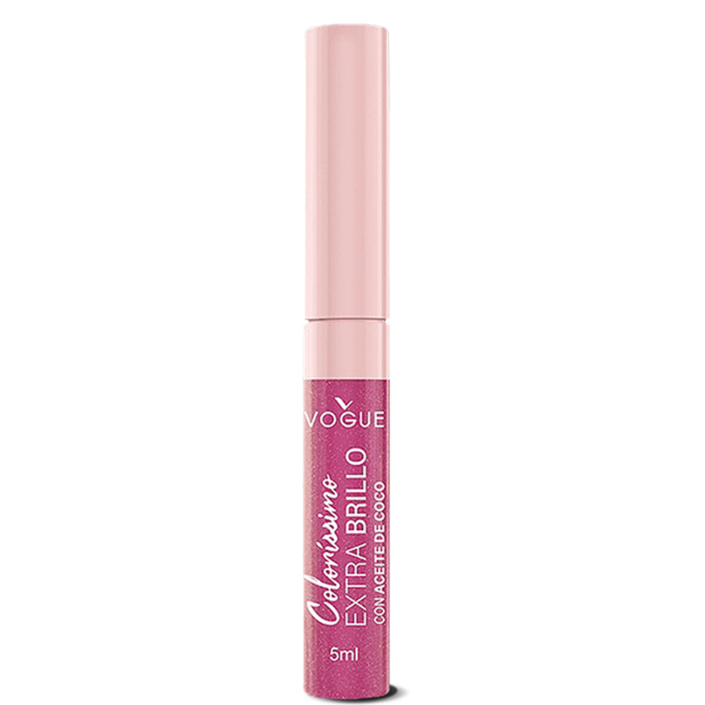 Labial Vogue Coloríssimo Extra Brillo en el tono Fiesta 5mL
