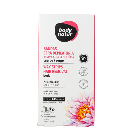 Bandas Depilatoria Body Natur Flor de Loto