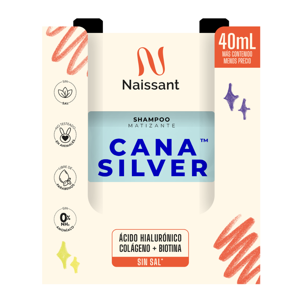 Mascarilla Matizante Naissant Canas Silver caja de 12 Unidades x 40mL
