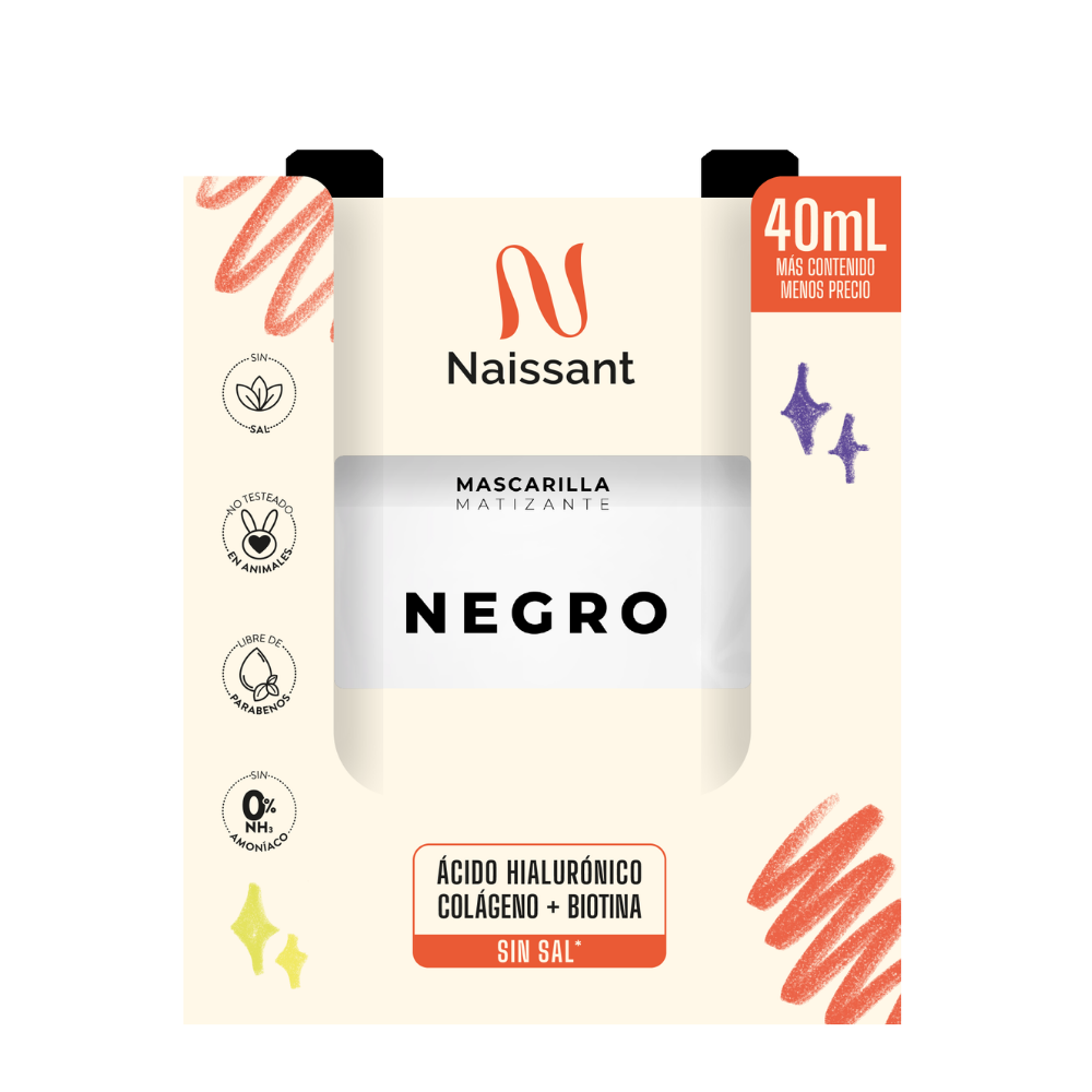 Caja Mascarilla Naissant Matizante Negro 12 x 40ml