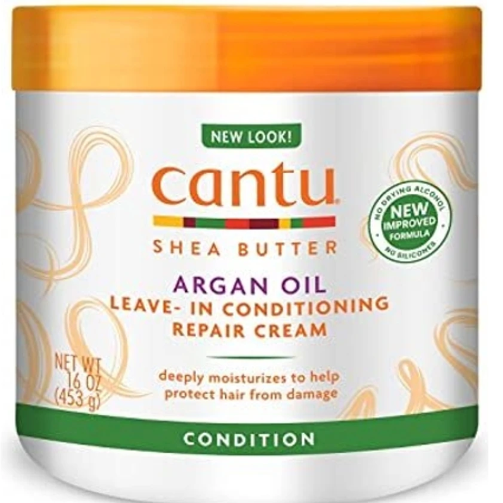 Cantu Shea Butter Argan Oil Leave-In Conditioning Repair Cream 453g