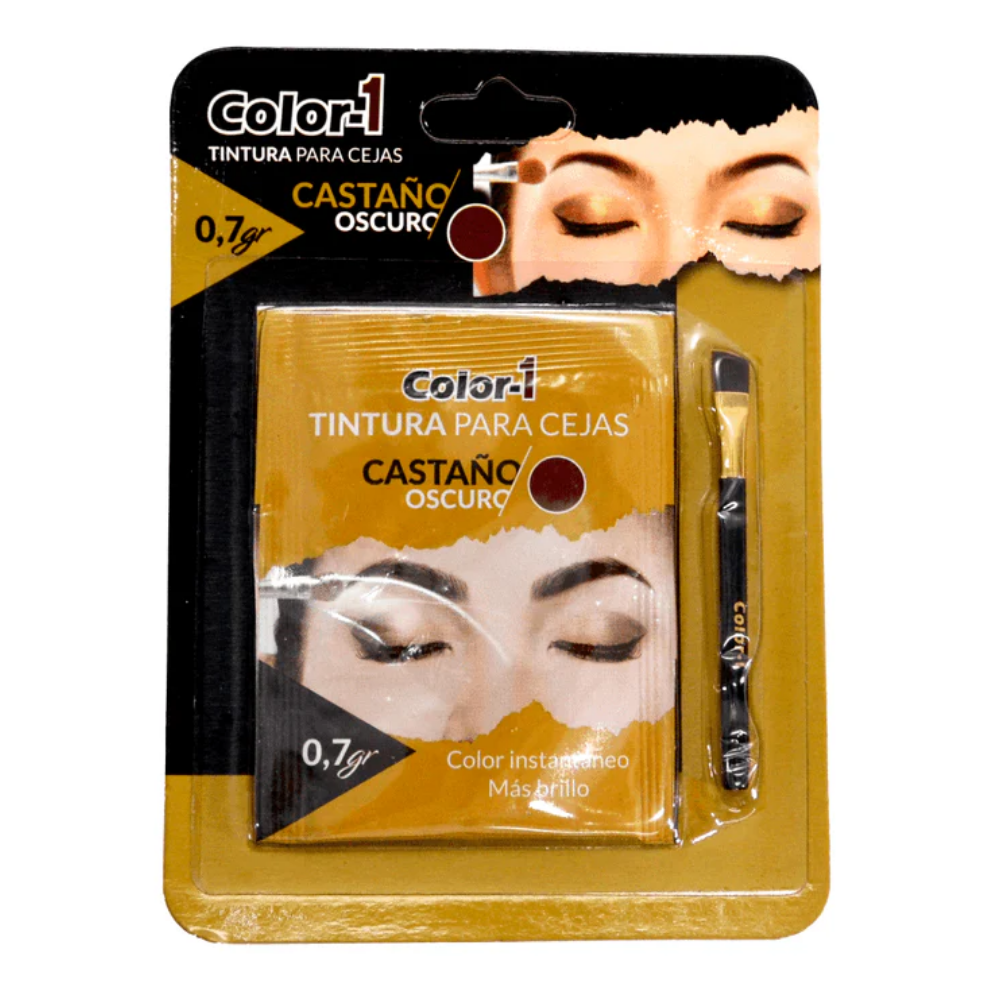 Tinte Para Cejas Color-1 Castaño Oscuro