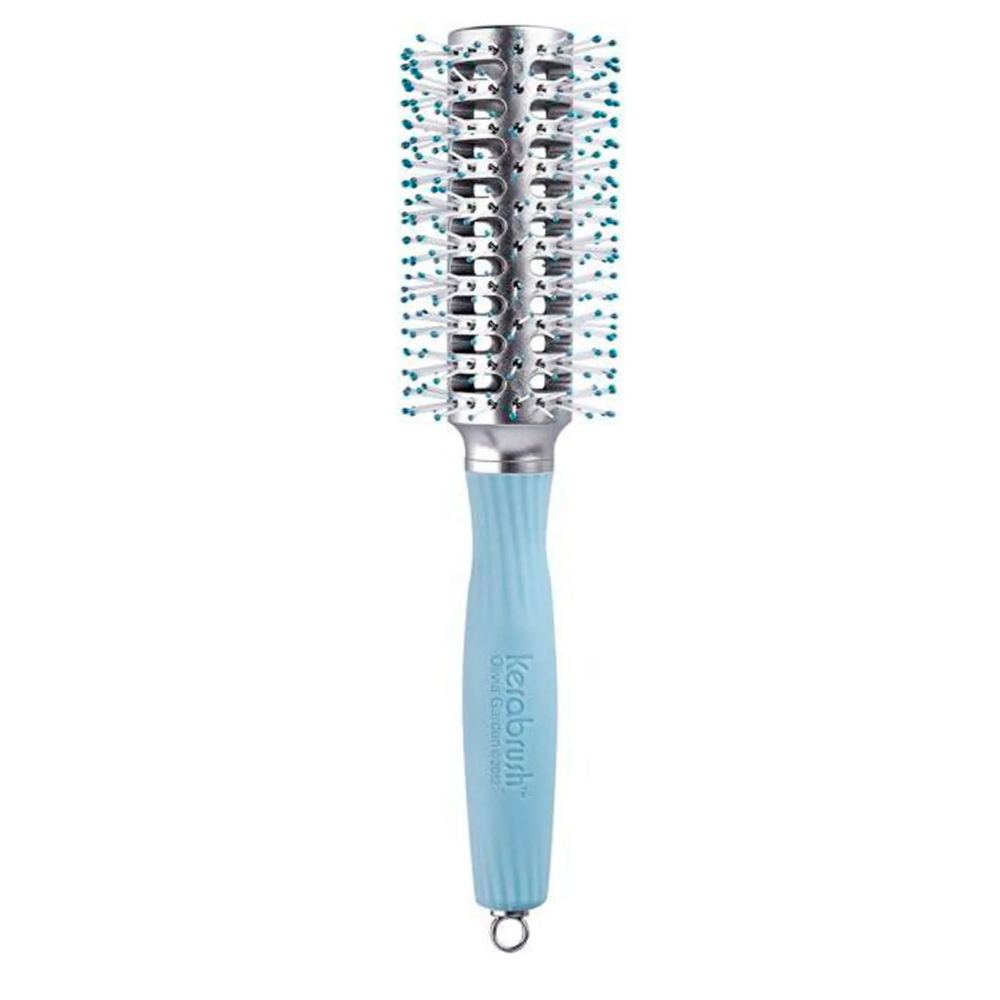Cepillo Redondo Ceramico Kera Brush Celeste