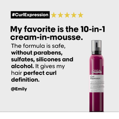 Crema Mousse 10 Beneficios en 1  Loreal Professionnel Curl Expression 235g