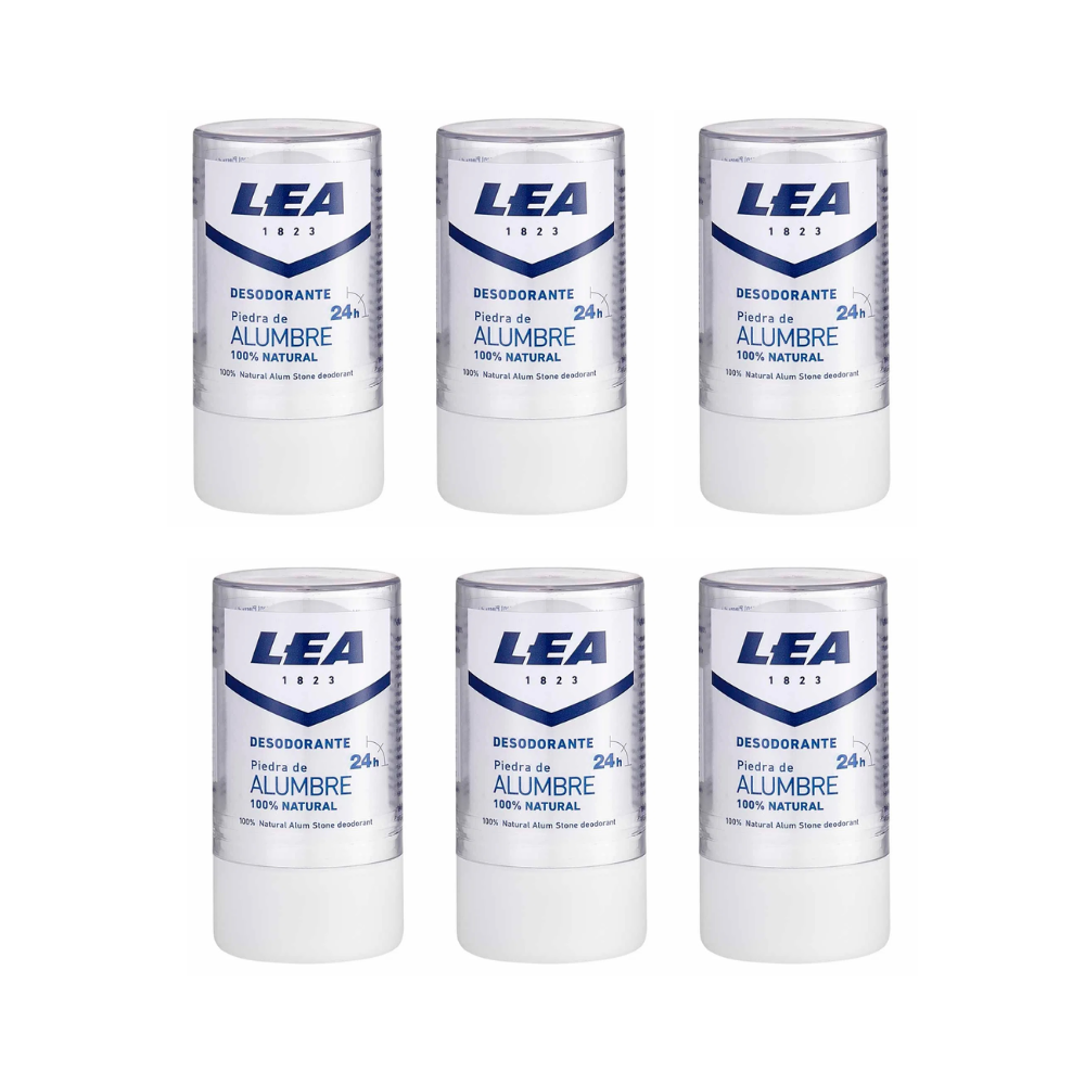 Kit Desodorante Lea Piedra Alumbre x 6
