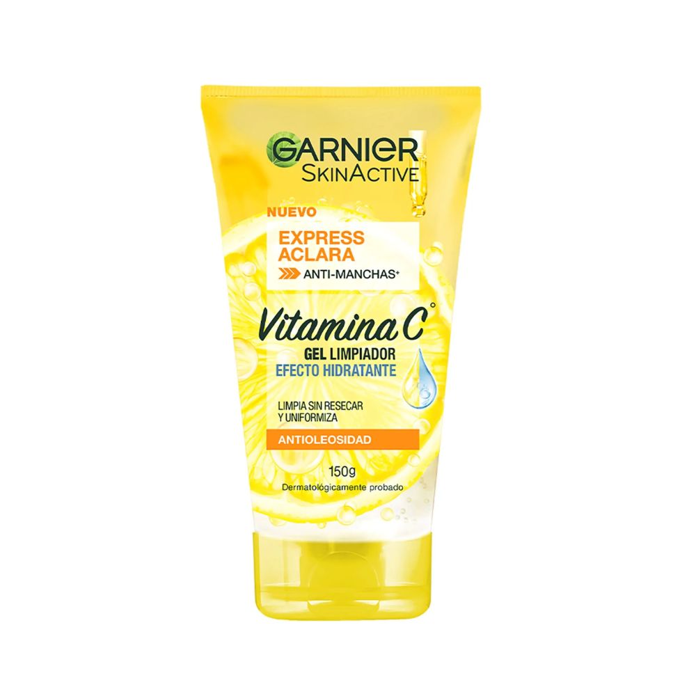 Gel Limpiador Garnier Efecto Hidratante Vitamina C Anti-Manchas 150g