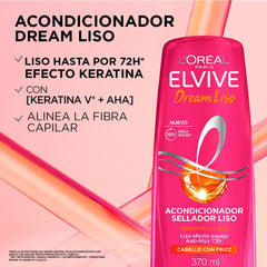 Acondicionador Sellador Liso Loreal Elvive Dream Liso 370ML