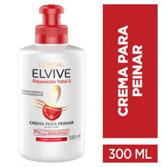 Crema Para Peinar Reparacion Total 5 Elvive Loreal Paris 300ML