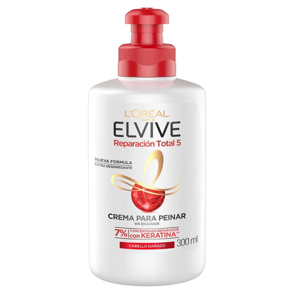 Crema Para Peinar Reparacion Total 5 Elvive Loreal Paris 300ML