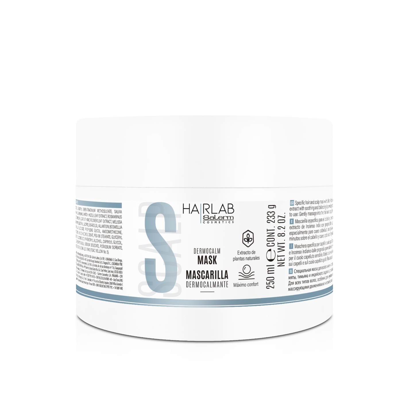 Mascarilla Salerm Dermocalmante Hairlab 250ml