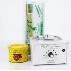 Kit Bell Franz Olla Para Cera + Cera Miel Chocolate +lienzos