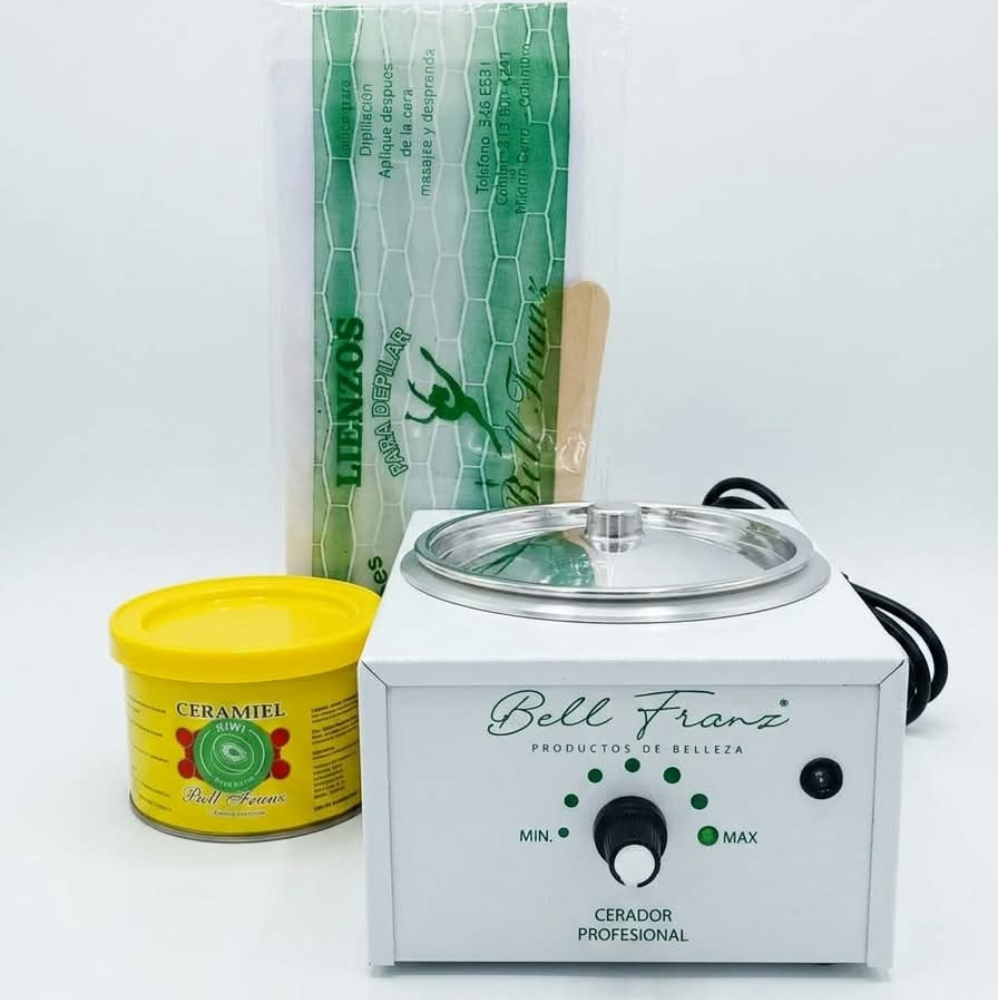 Kit Bell Franz Olla Para Cera + Cera Frutas Kiwi  +lienzos