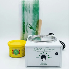Kit Bell Franz Olla Para Cera + Cera Frutas Kiwi  +lienzos