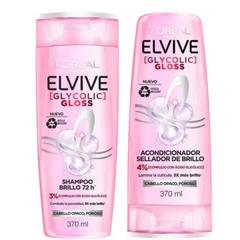 Kit LOréal Elvive Shampoo + Acondicionador Gloss