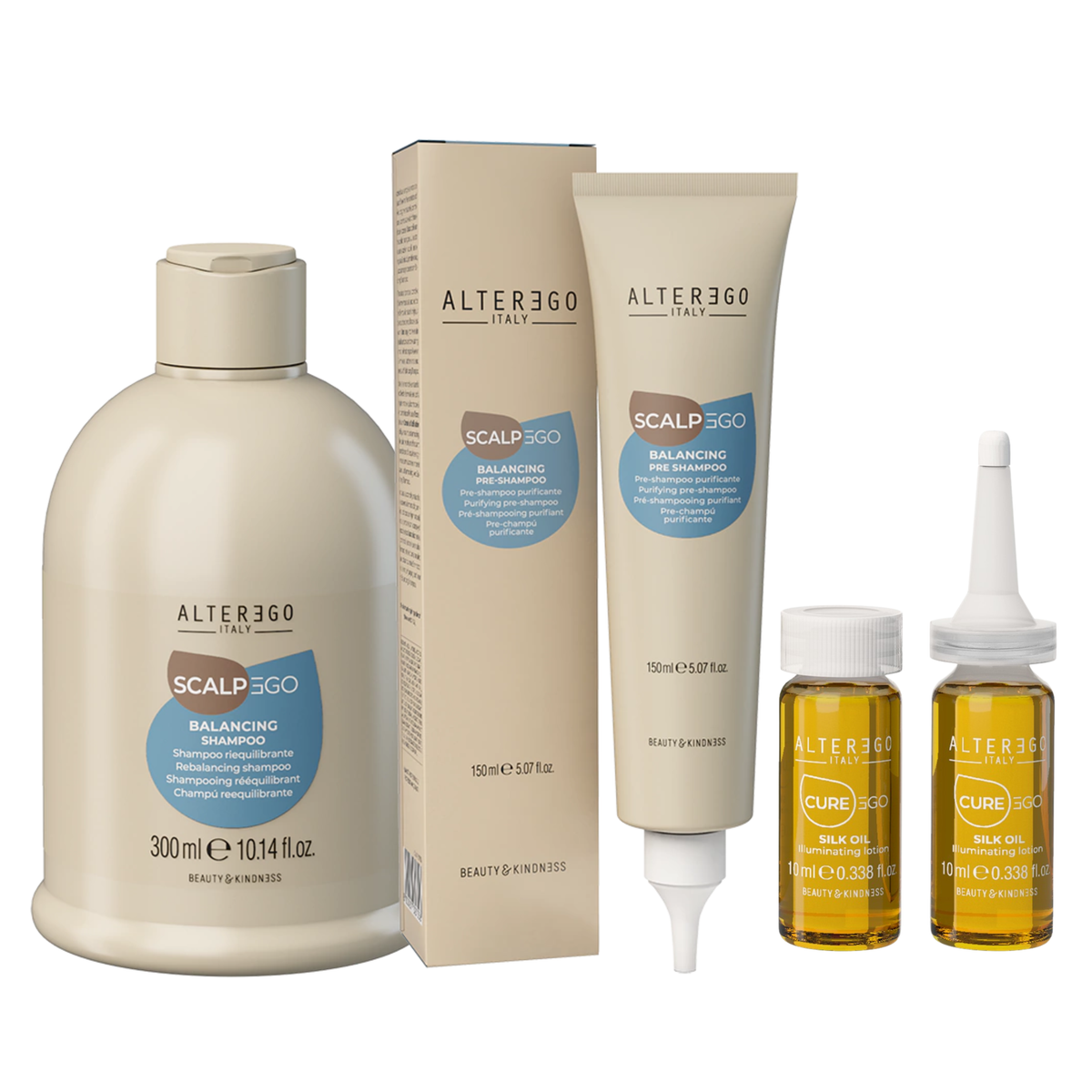 COMBO ESPECIAL Alter Ego Sh+ Pre Sh Balancing 1000mL ( + OBSEQUIO)