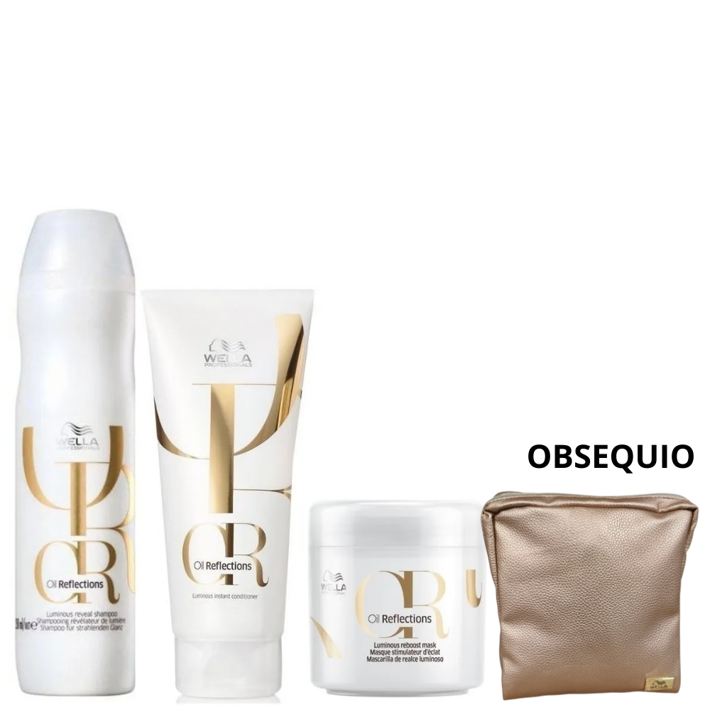 Kit Shampoo + Acondicionador + Mascarilla Wella Oil Reflections