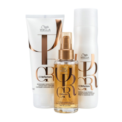 COMBO ESPECIAL Wella Oil Reflections Acondicionador + Aceite + Gratis Shampoo 250mL