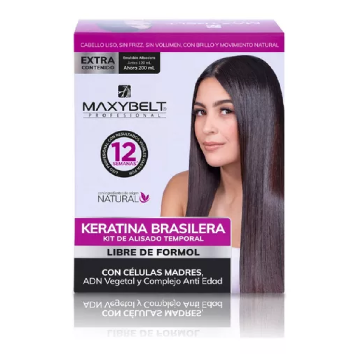Keratina Brasilera Maxybelt 120ml Emulsión Alisadora