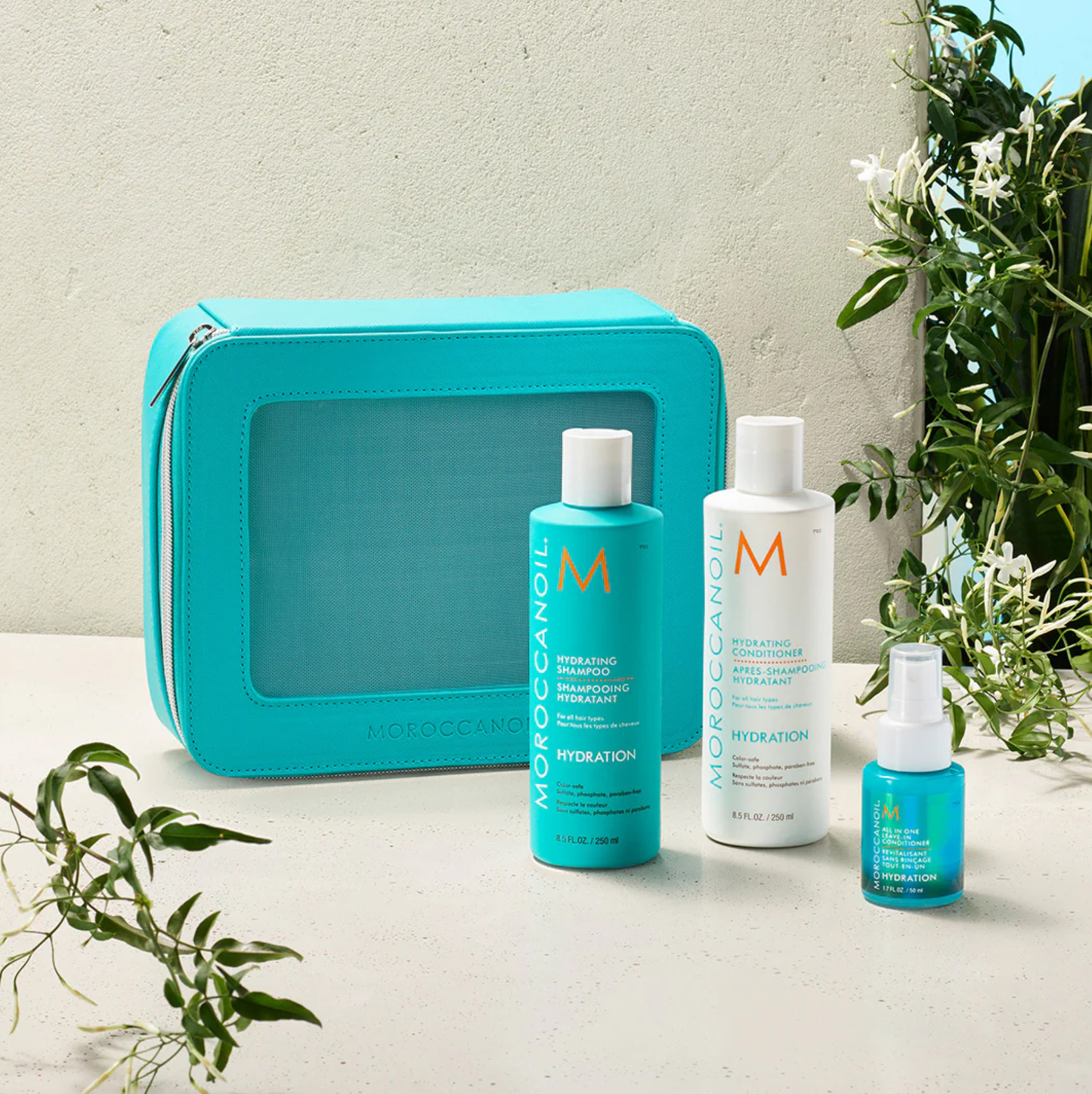 Kit Moroccanoil Hidratación, Gratis All In One 50ml + Cosmetiquera