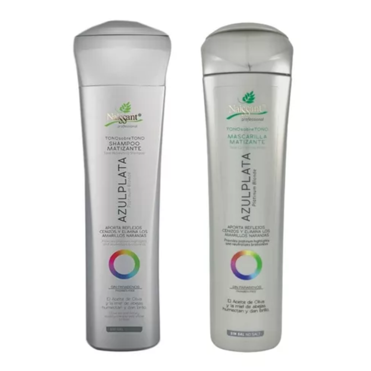Kit Naissant Shampoo + Mascarilla Matizante Azul Plata