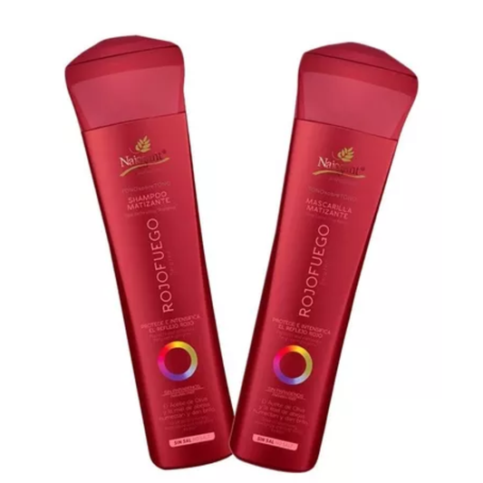 Kit Naissant Shampoo + Mascarilla Matiza Rojo Fuego