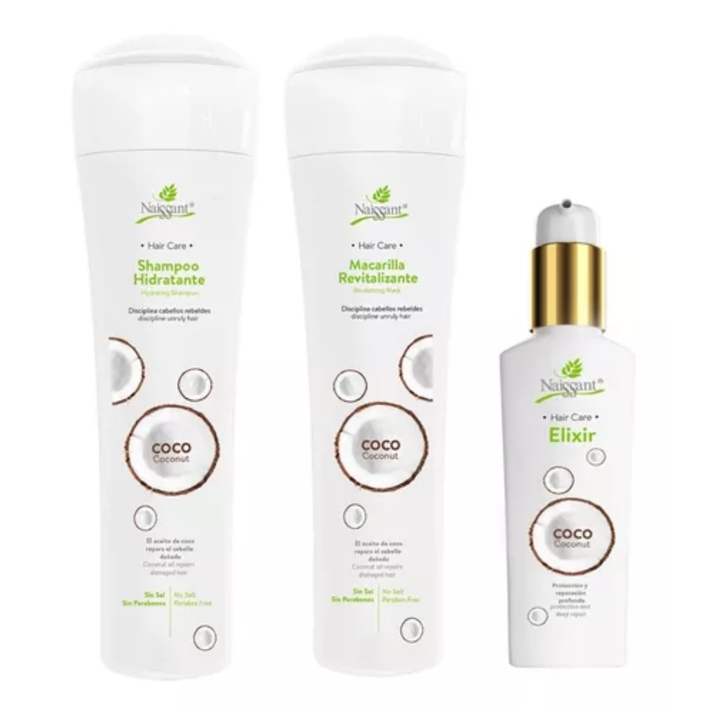 Kit Naissant Shampoo + Mascarilla + Aceite Coconut Hidratante